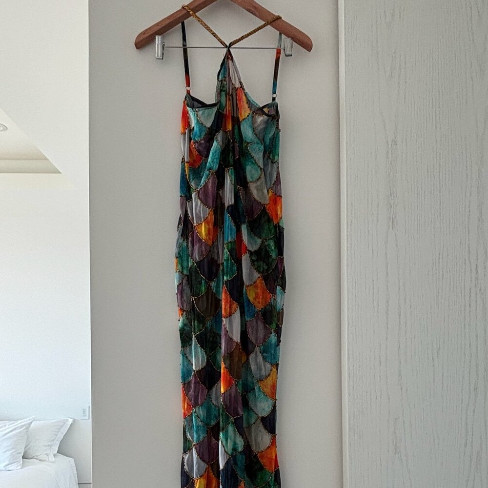 Kilentar - Mami Beaded Chiffon Maxi Dress